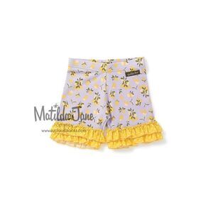 Matilda Jane Adventure Begins Tart And Sweet Shorties Lemon Ruffles Shorts 4